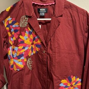 Maeve by anthropology, size USA 4 color like red wine